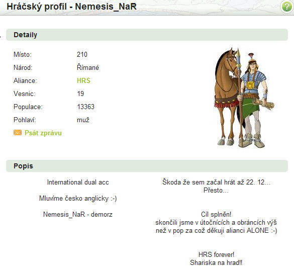 Nemeseis_Nar - závěrečný profil, alianční kolega, druhý server