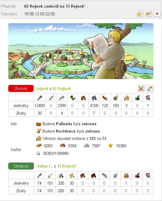 JuliusC.-přebrání vsi